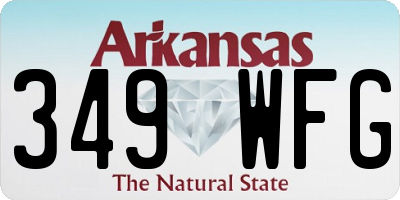 AR license plate 349WFG