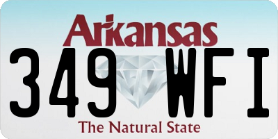 AR license plate 349WFI