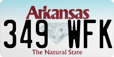 AR license plate 349WFK