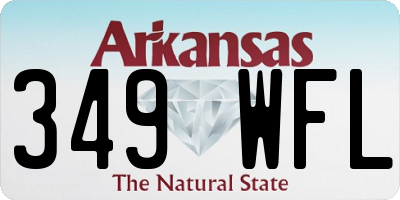 AR license plate 349WFL