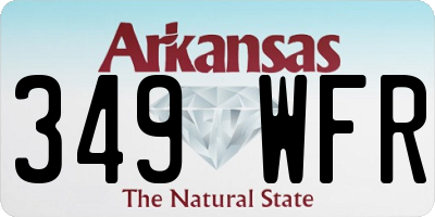 AR license plate 349WFR