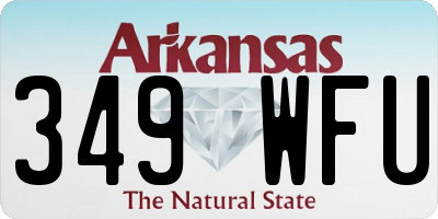 AR license plate 349WFU