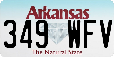 AR license plate 349WFV