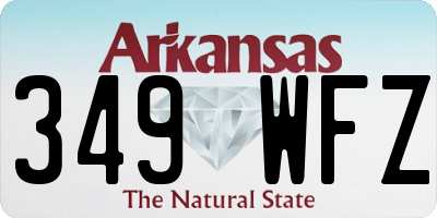 AR license plate 349WFZ
