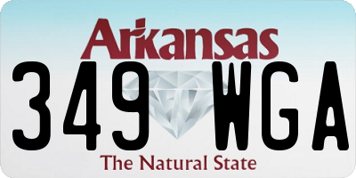 AR license plate 349WGA
