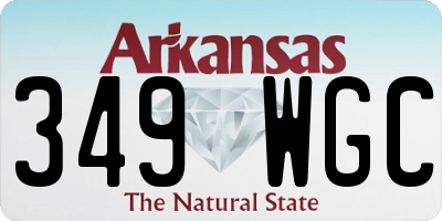 AR license plate 349WGC