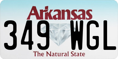 AR license plate 349WGL