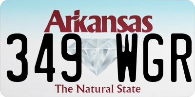AR license plate 349WGR