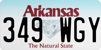 AR license plate 349WGY