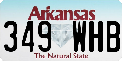 AR license plate 349WHB