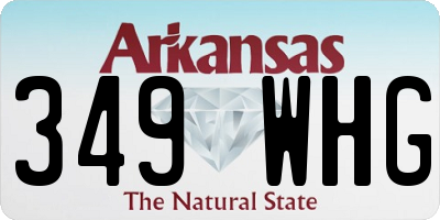 AR license plate 349WHG