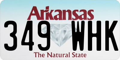 AR license plate 349WHK