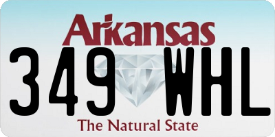 AR license plate 349WHL