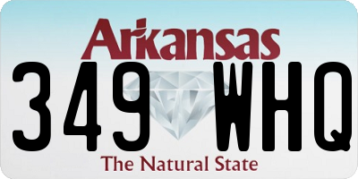 AR license plate 349WHQ