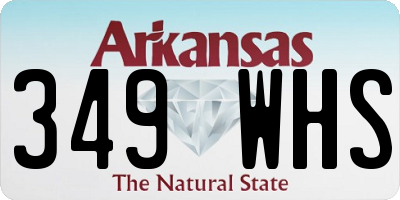 AR license plate 349WHS