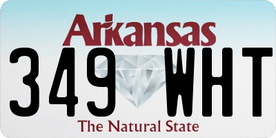 AR license plate 349WHT