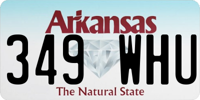 AR license plate 349WHU