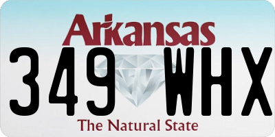 AR license plate 349WHX