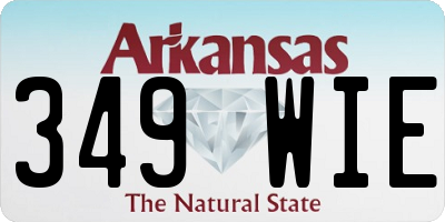 AR license plate 349WIE