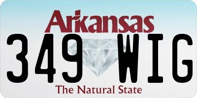AR license plate 349WIG