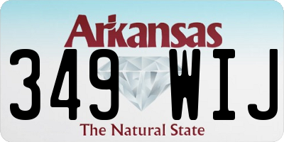 AR license plate 349WIJ