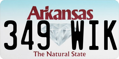 AR license plate 349WIK