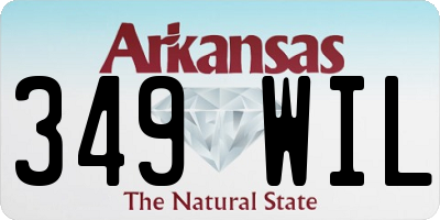 AR license plate 349WIL