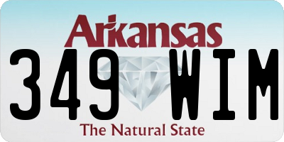 AR license plate 349WIM