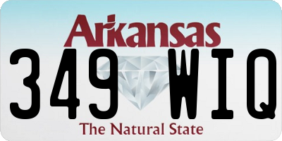 AR license plate 349WIQ