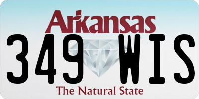 AR license plate 349WIS