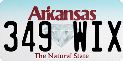 AR license plate 349WIX