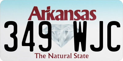 AR license plate 349WJC