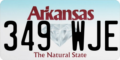 AR license plate 349WJE