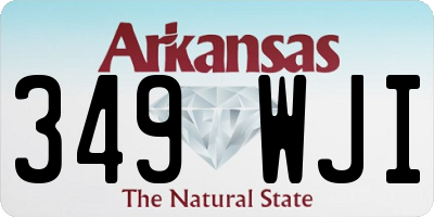 AR license plate 349WJI