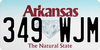 AR license plate 349WJM