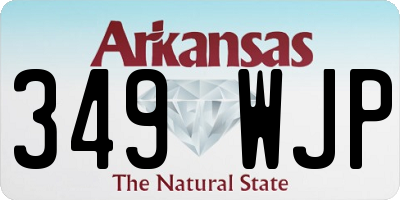 AR license plate 349WJP