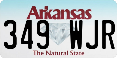 AR license plate 349WJR