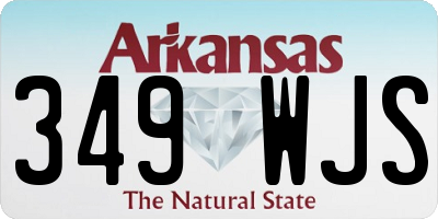 AR license plate 349WJS