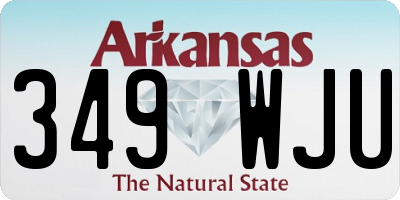 AR license plate 349WJU