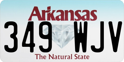 AR license plate 349WJV