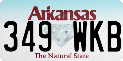 AR license plate 349WKB