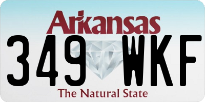 AR license plate 349WKF