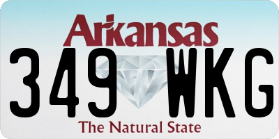 AR license plate 349WKG