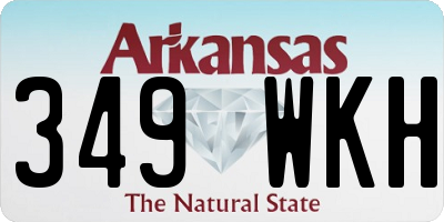 AR license plate 349WKH