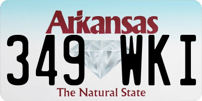 AR license plate 349WKI