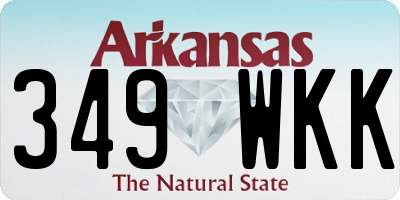 AR license plate 349WKK