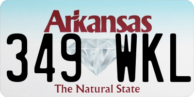 AR license plate 349WKL