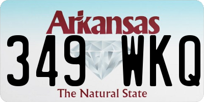 AR license plate 349WKQ