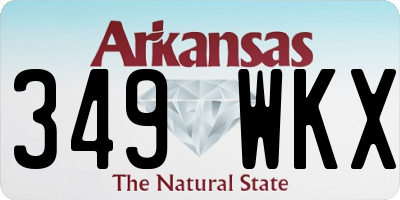 AR license plate 349WKX