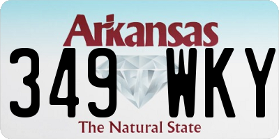 AR license plate 349WKY